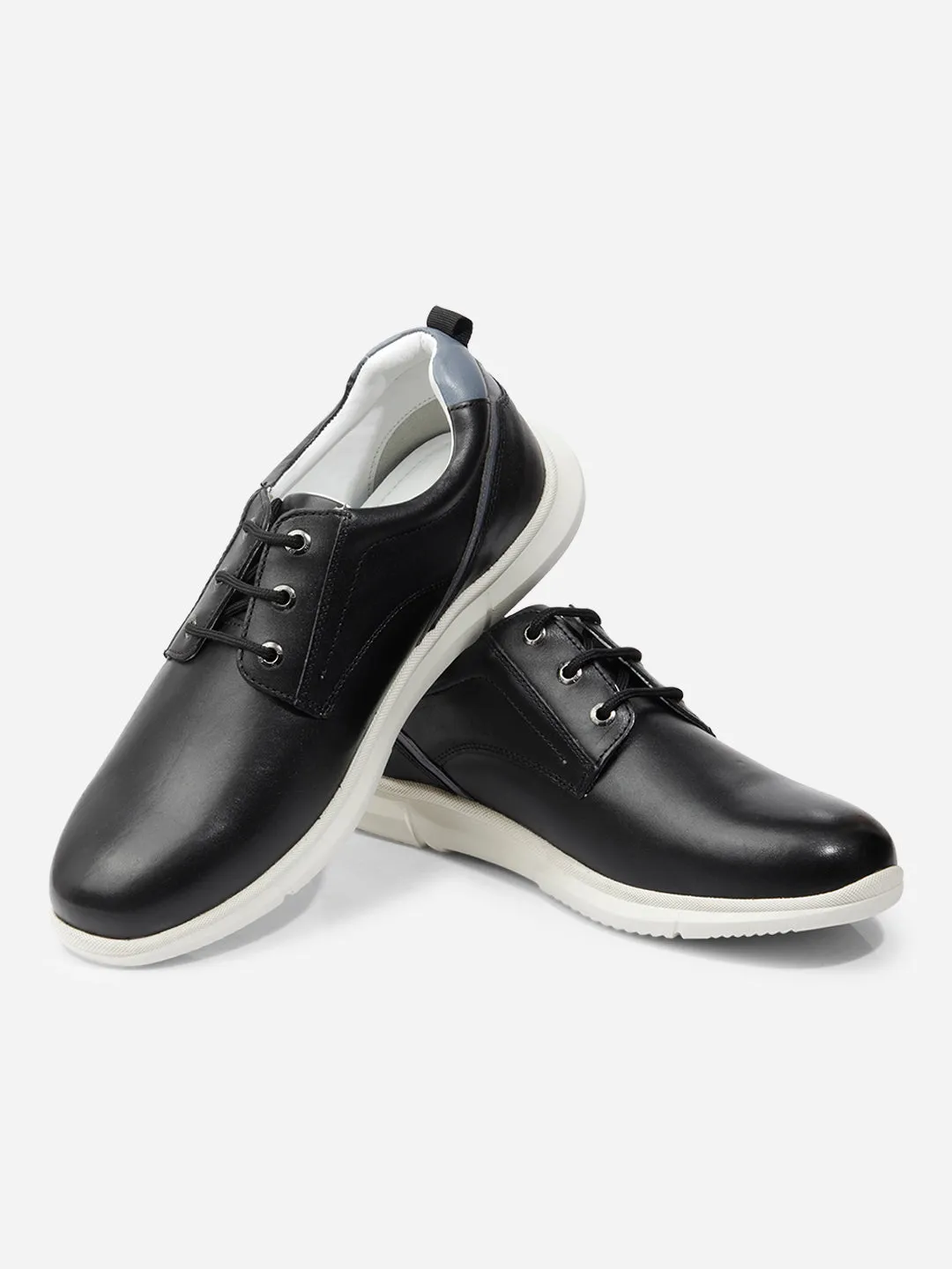 Men Black Leather Sneaker (ID3087)