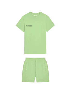 Mens 365 T-shirt and Shorts Bundle—Fennel Green