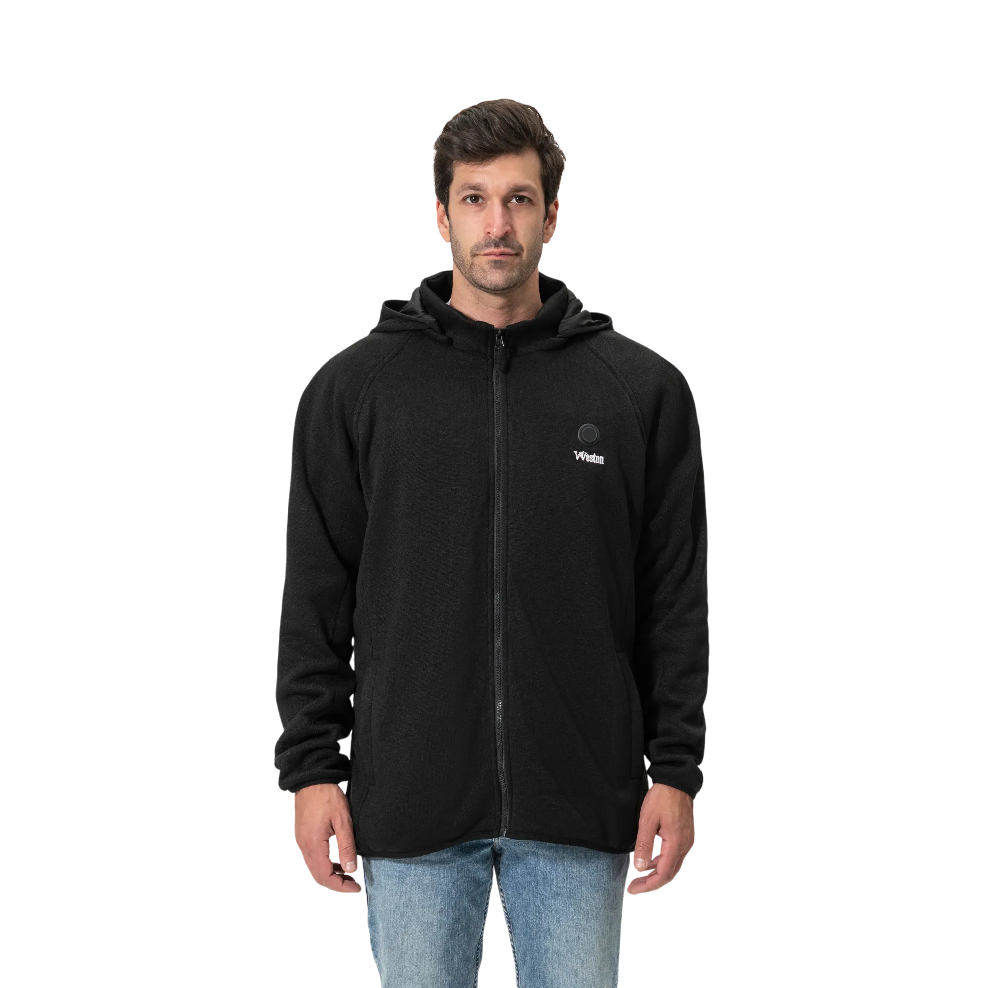 Men's Fleece Heated Jacket with Hood