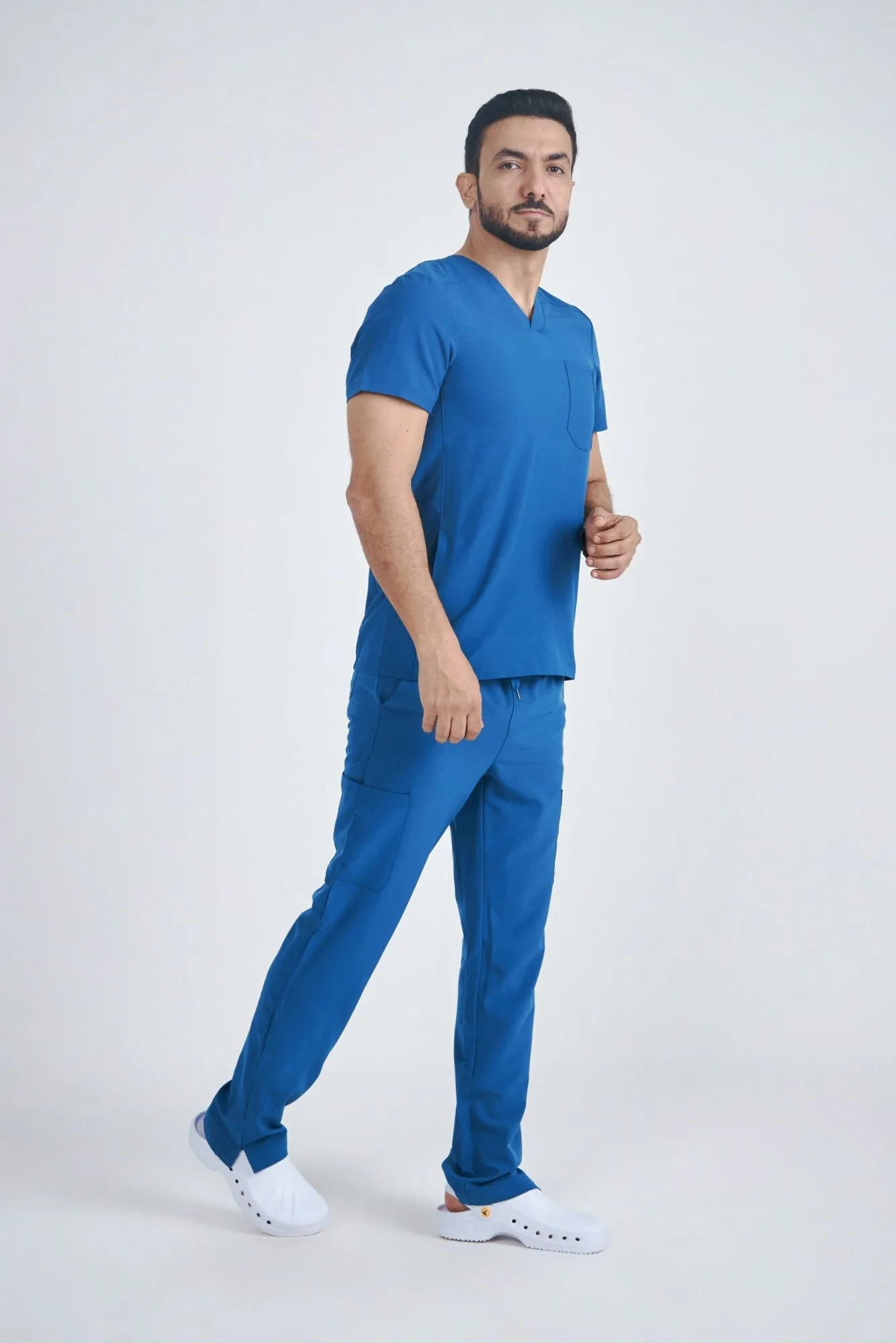 Men's Modern V-neck Addition Scrub Set A6010-A6106