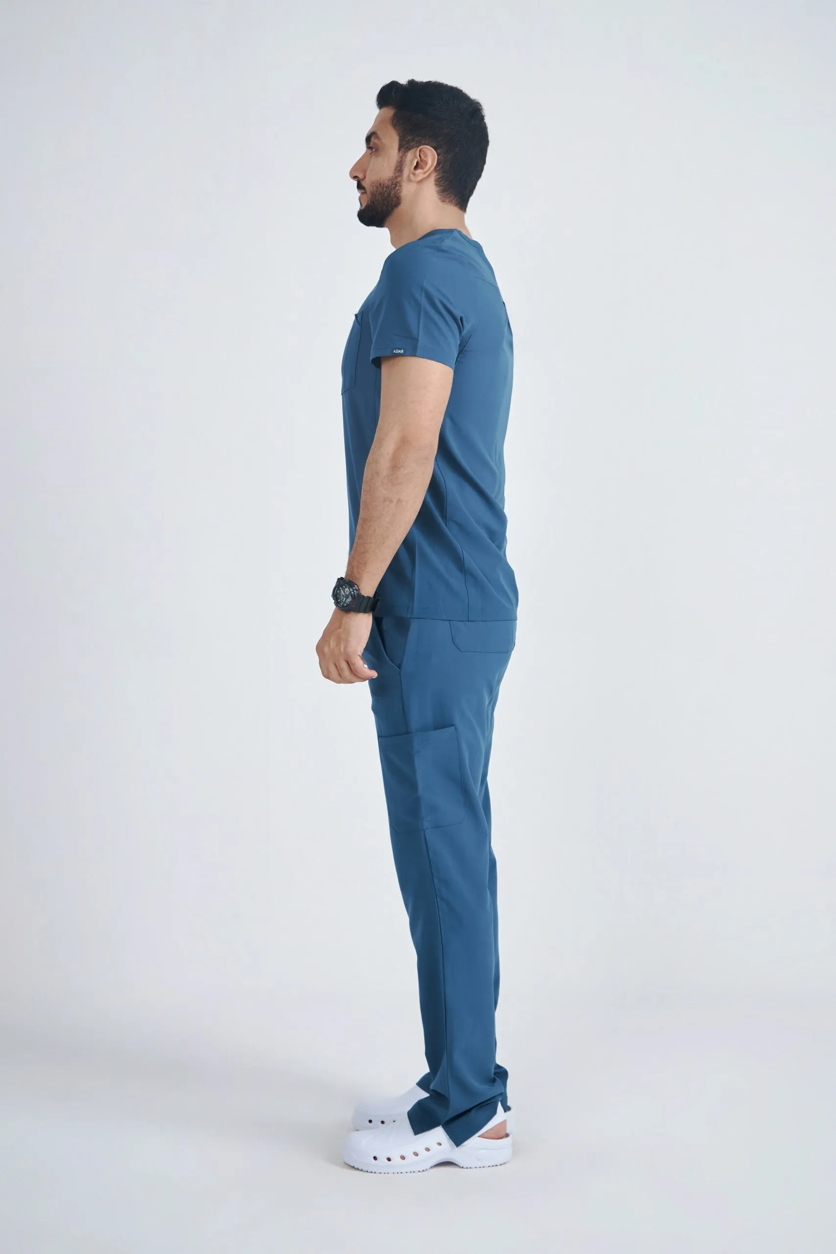 Men's Modern V-neck Addition Scrub Set A6010-A6106