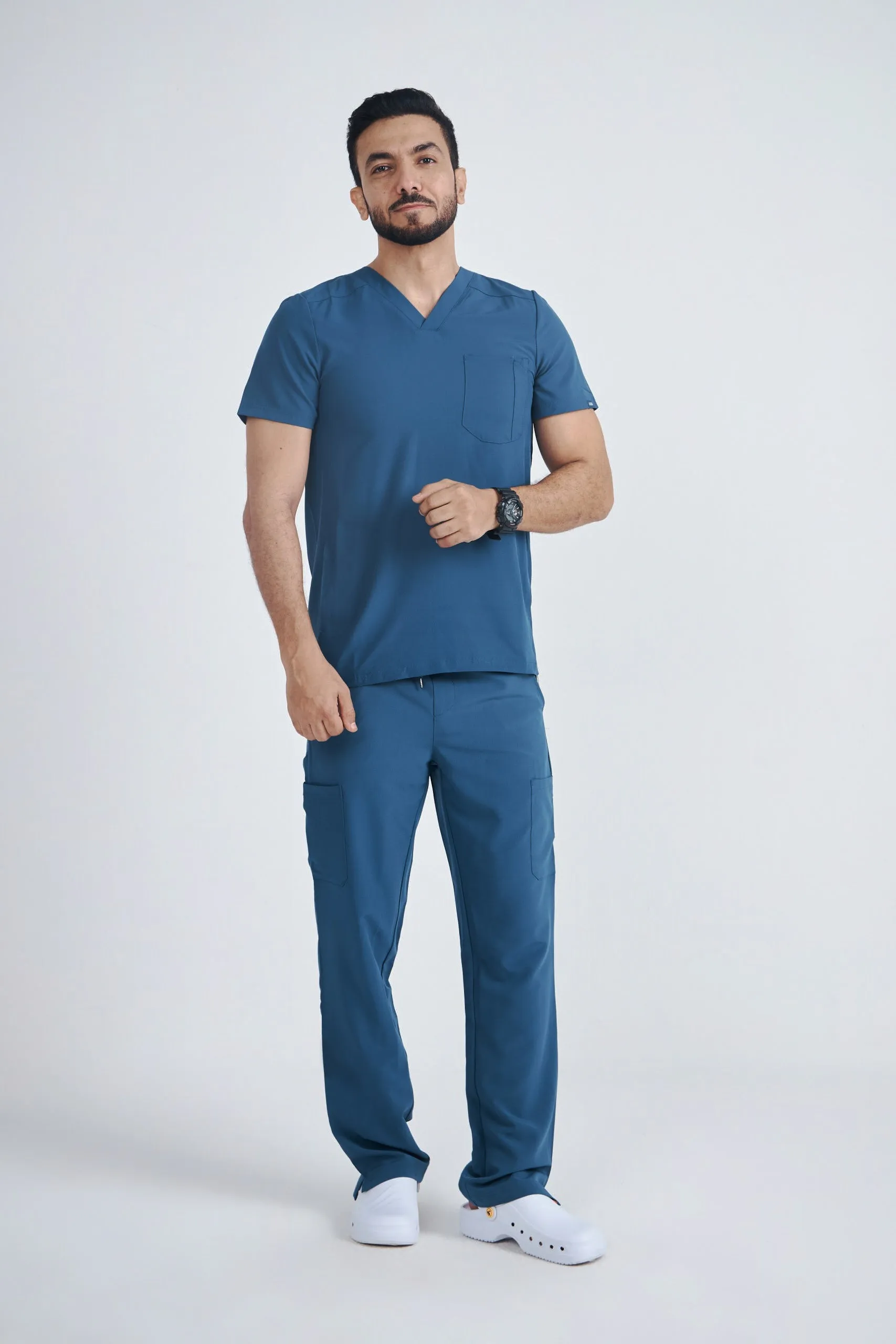 Men's Modern V-neck Addition Scrub Set A6010-A6106