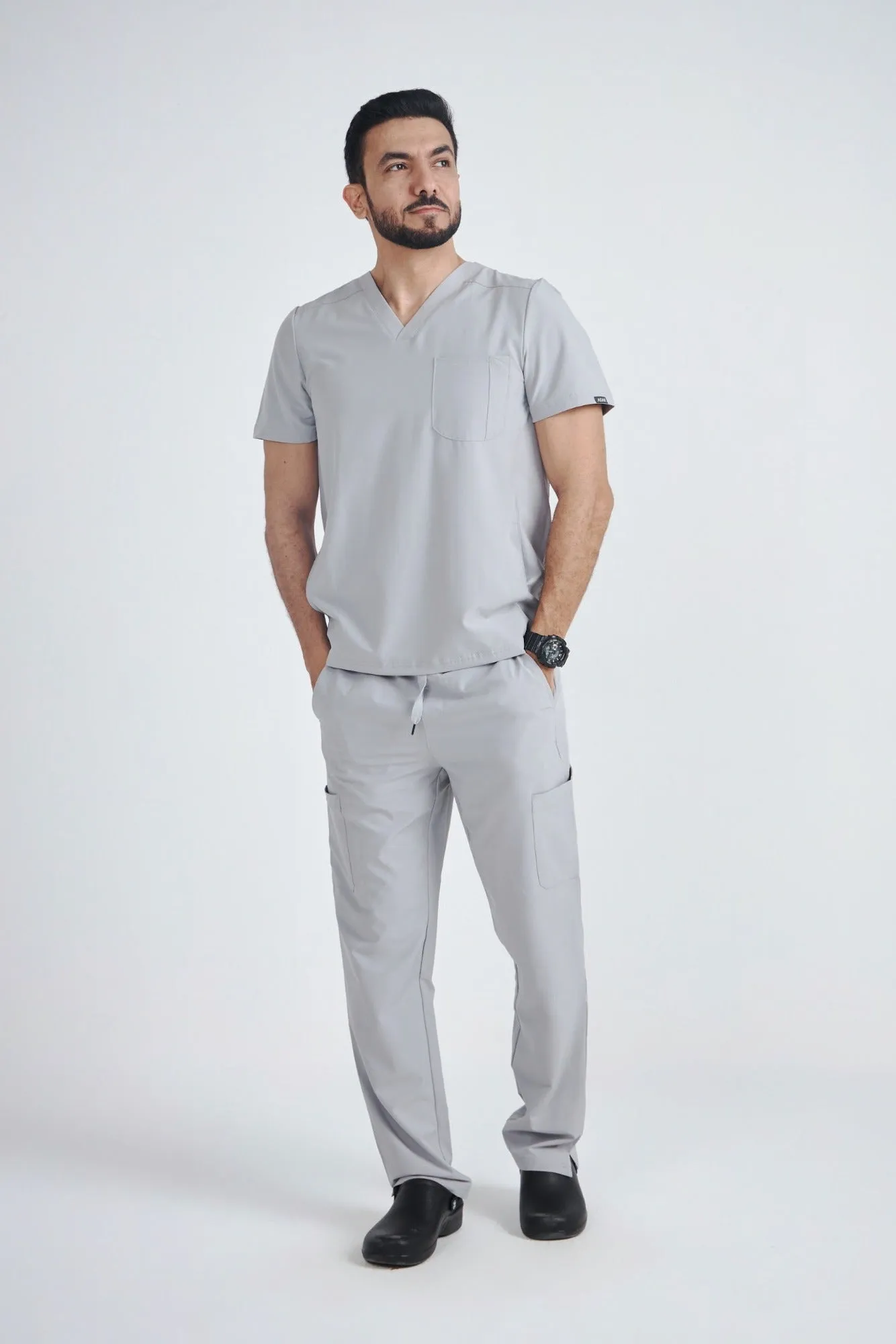 Men's Modern V-neck Addition Scrub Set A6010-A6106