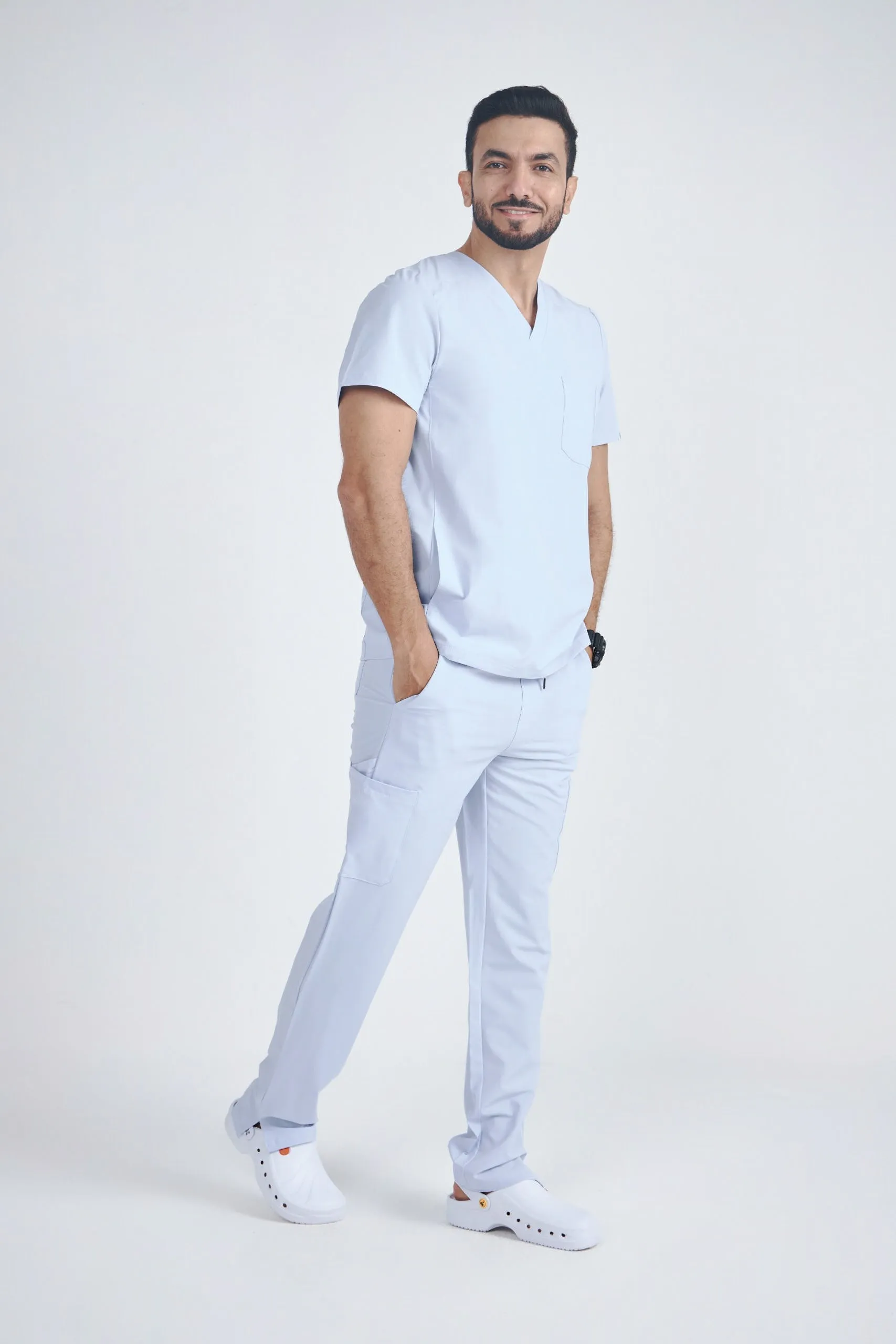 Men's Modern V-neck Addition Scrub Set A6010-A6106