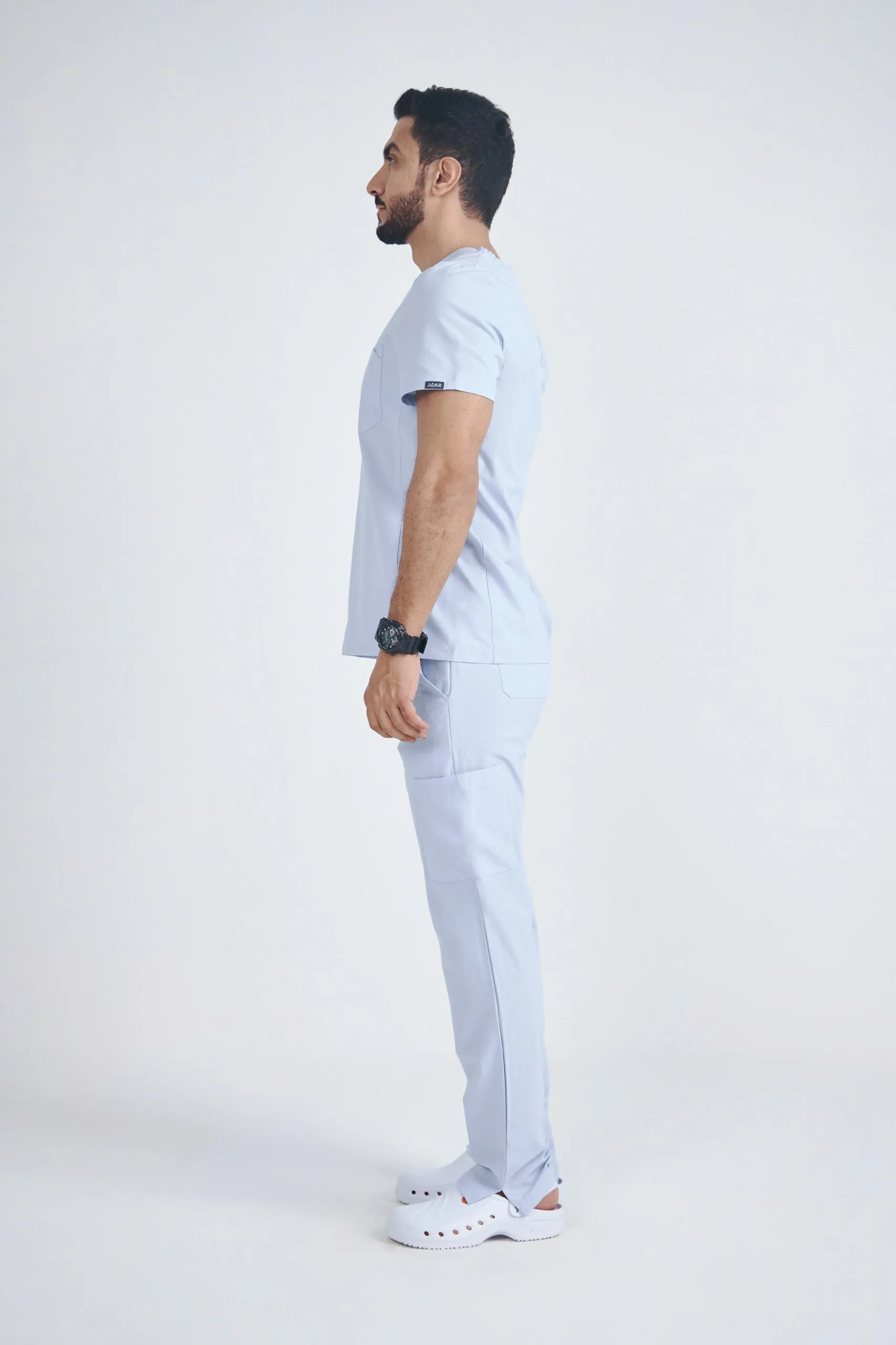 Men's Modern V-neck Addition Scrub Set A6010-A6106