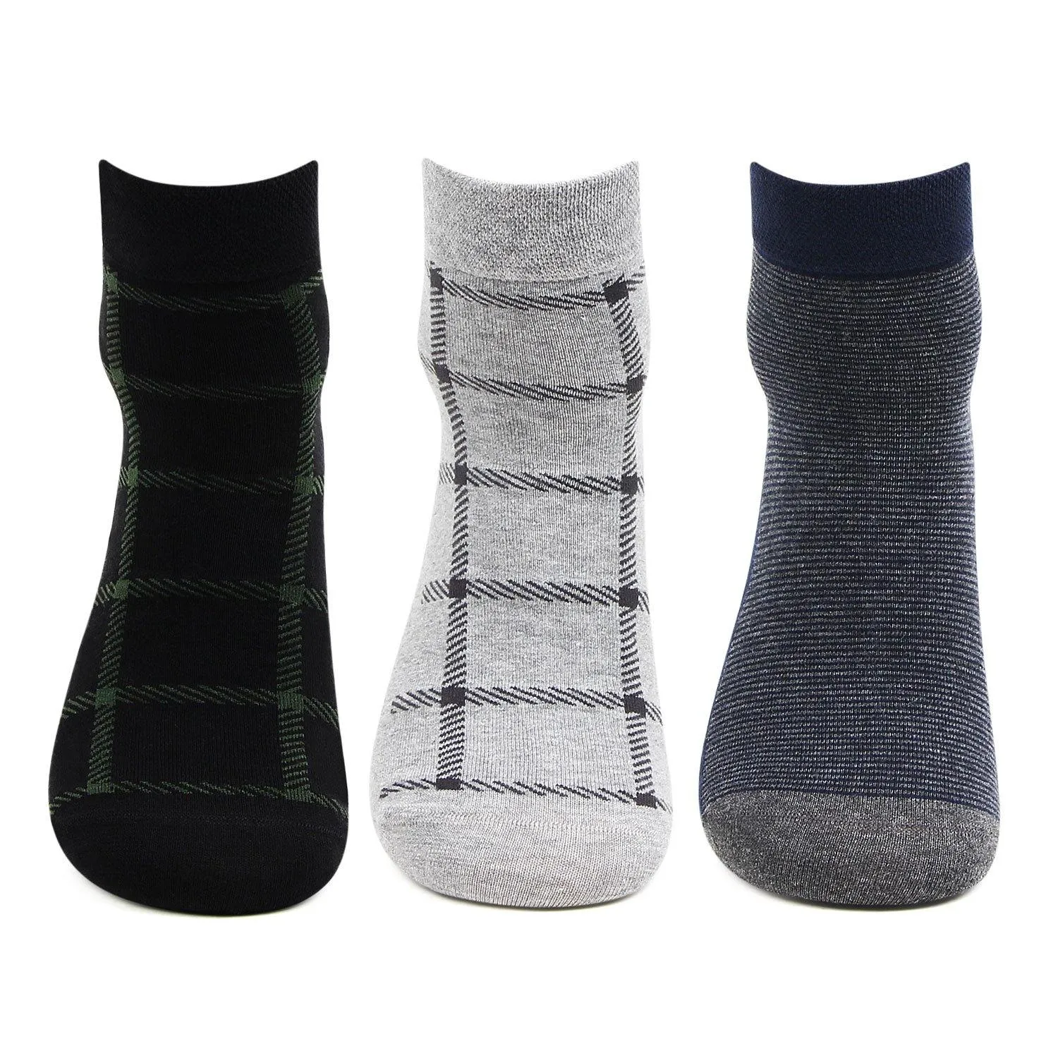 Mens Scottish Collection Ankle Socks-Pack Of 3