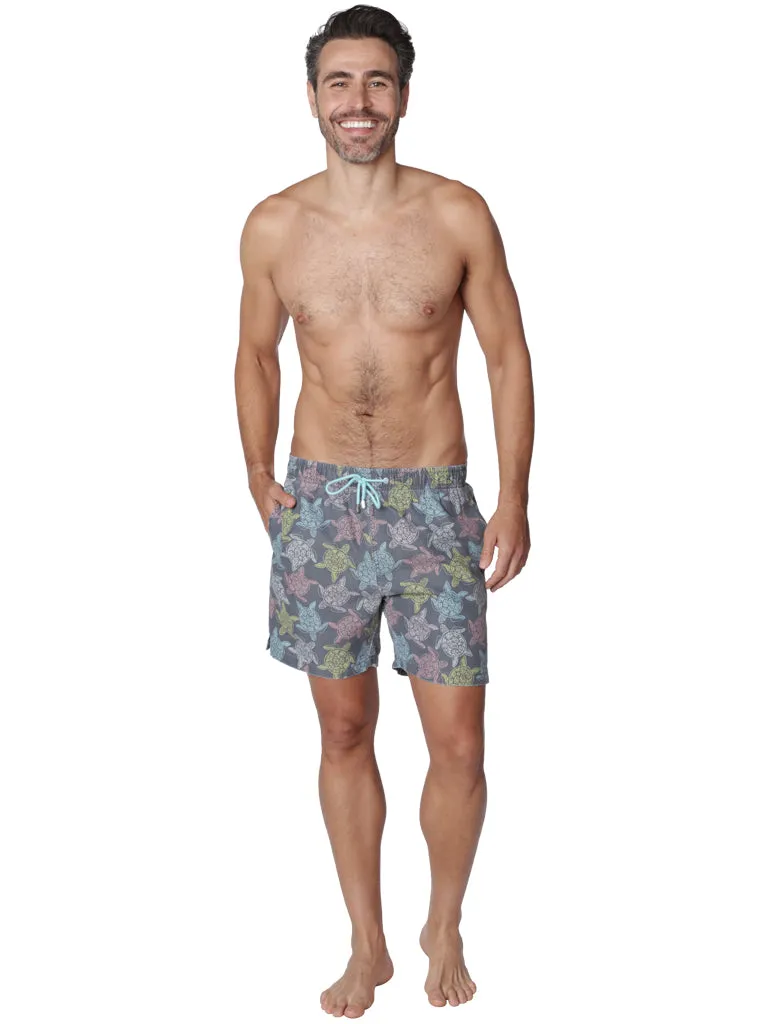 Men's Swim Shorts in lively tropical print