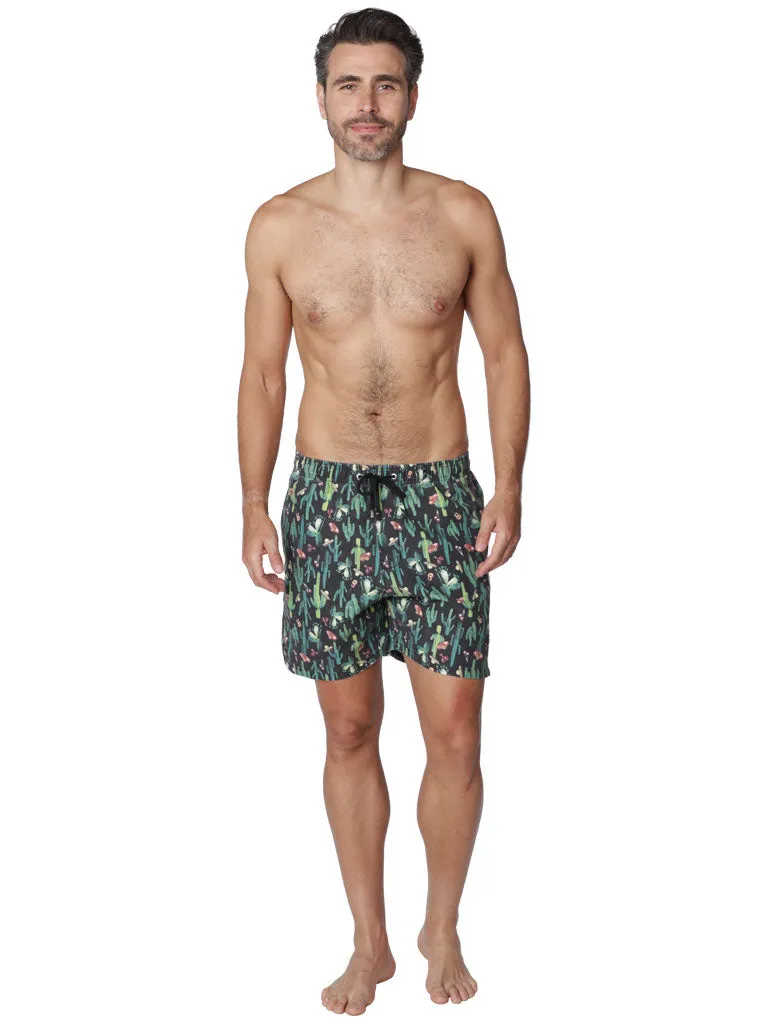 Men's Swim Shorts in lively tropical print