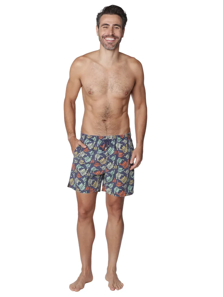 Men's Swim Shorts in lively tropical print