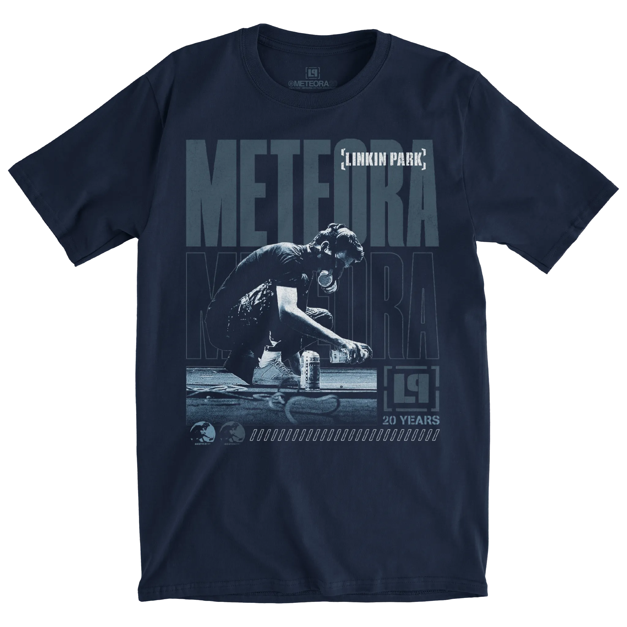 Meteora Cover Spray Navy Tee