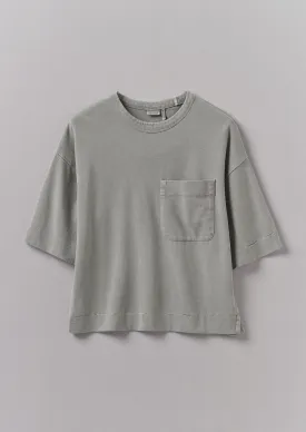 Mineral Dyed Cotton Boxy Tee | Carbon