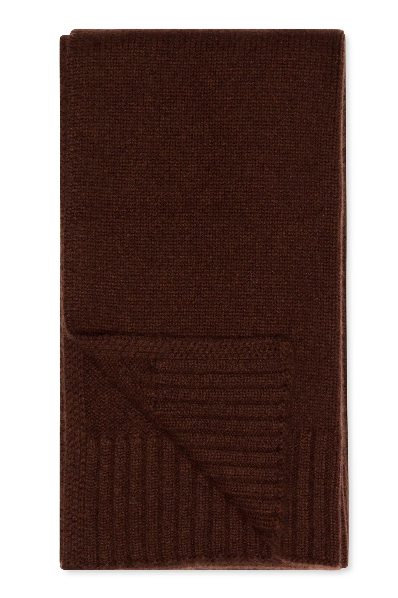 Mocha Cashmere Wrap Scarf