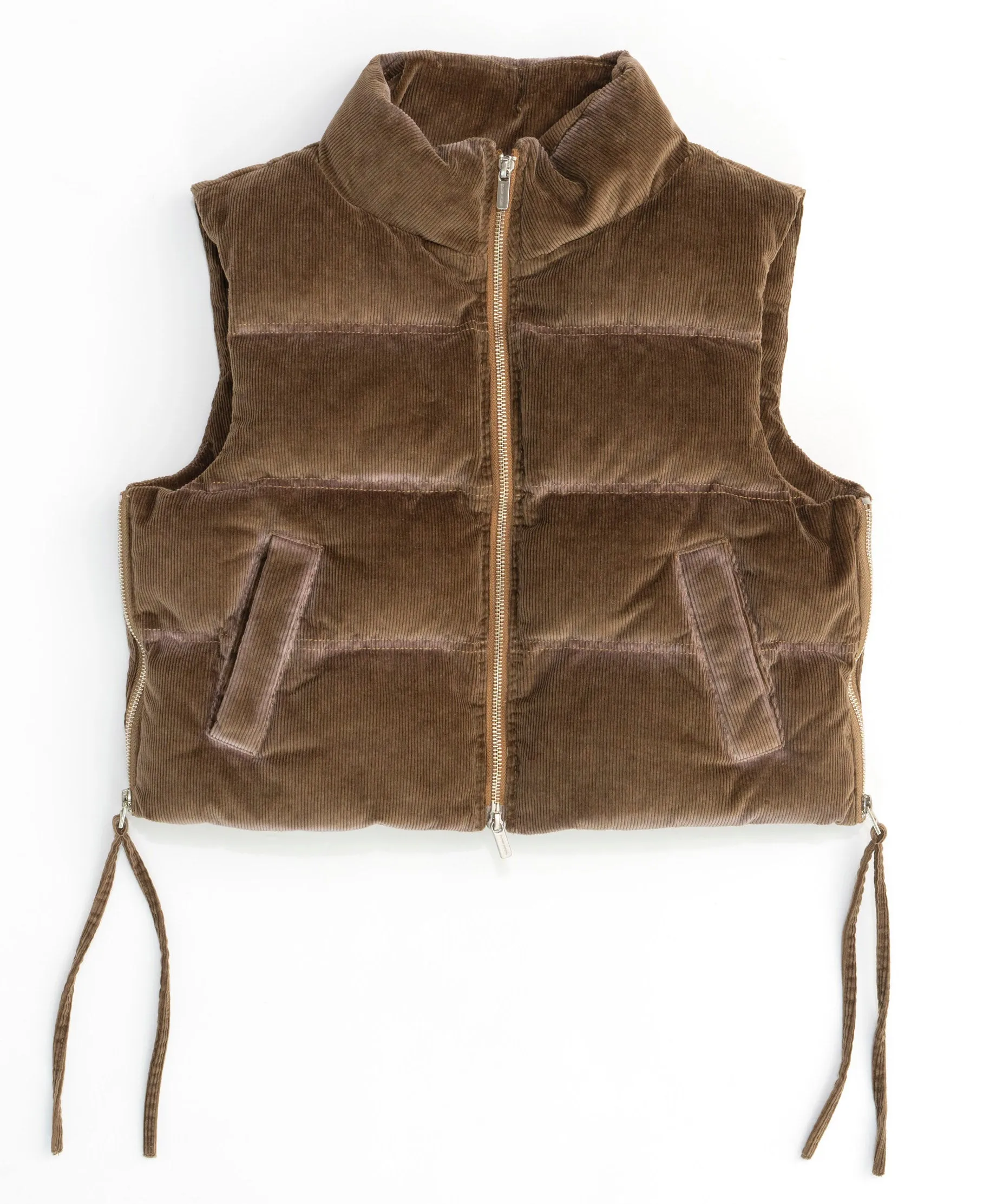 Multi Fabric Puffer Vest