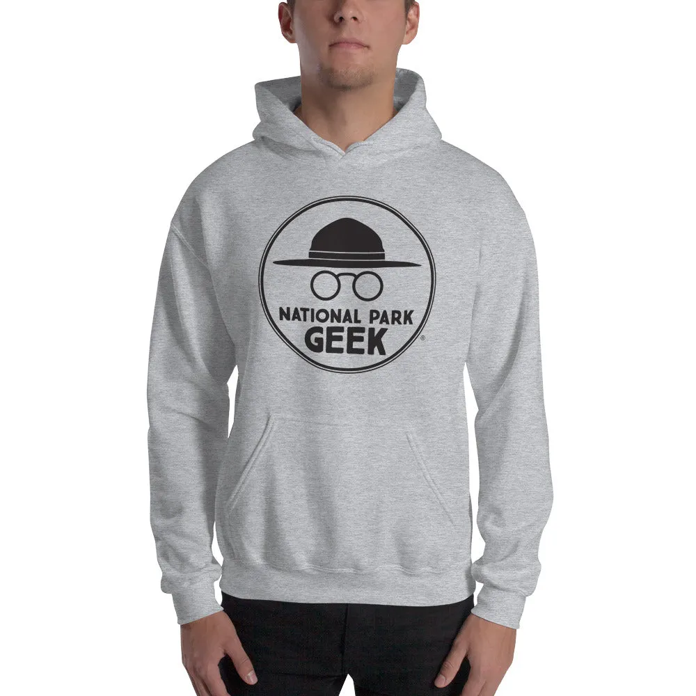 National Park Geek Unisex Hoodie Black Logo