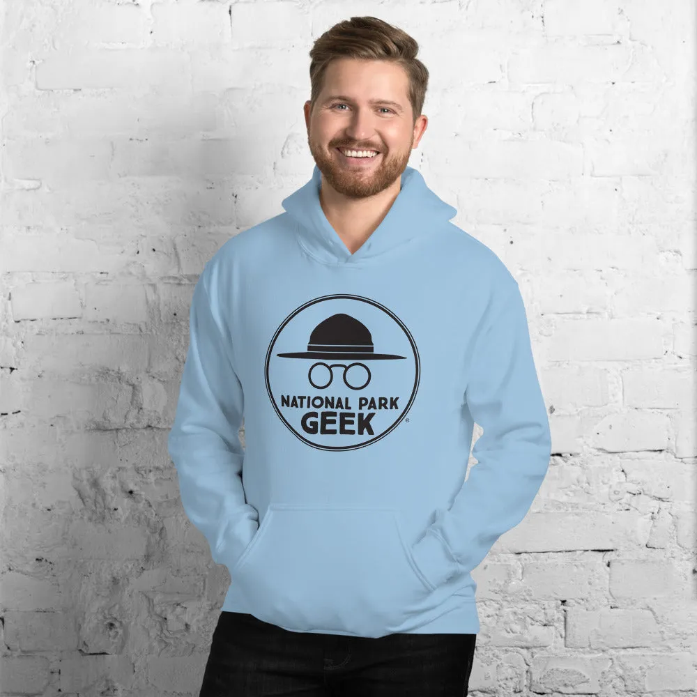 National Park Geek Unisex Hoodie Black Logo