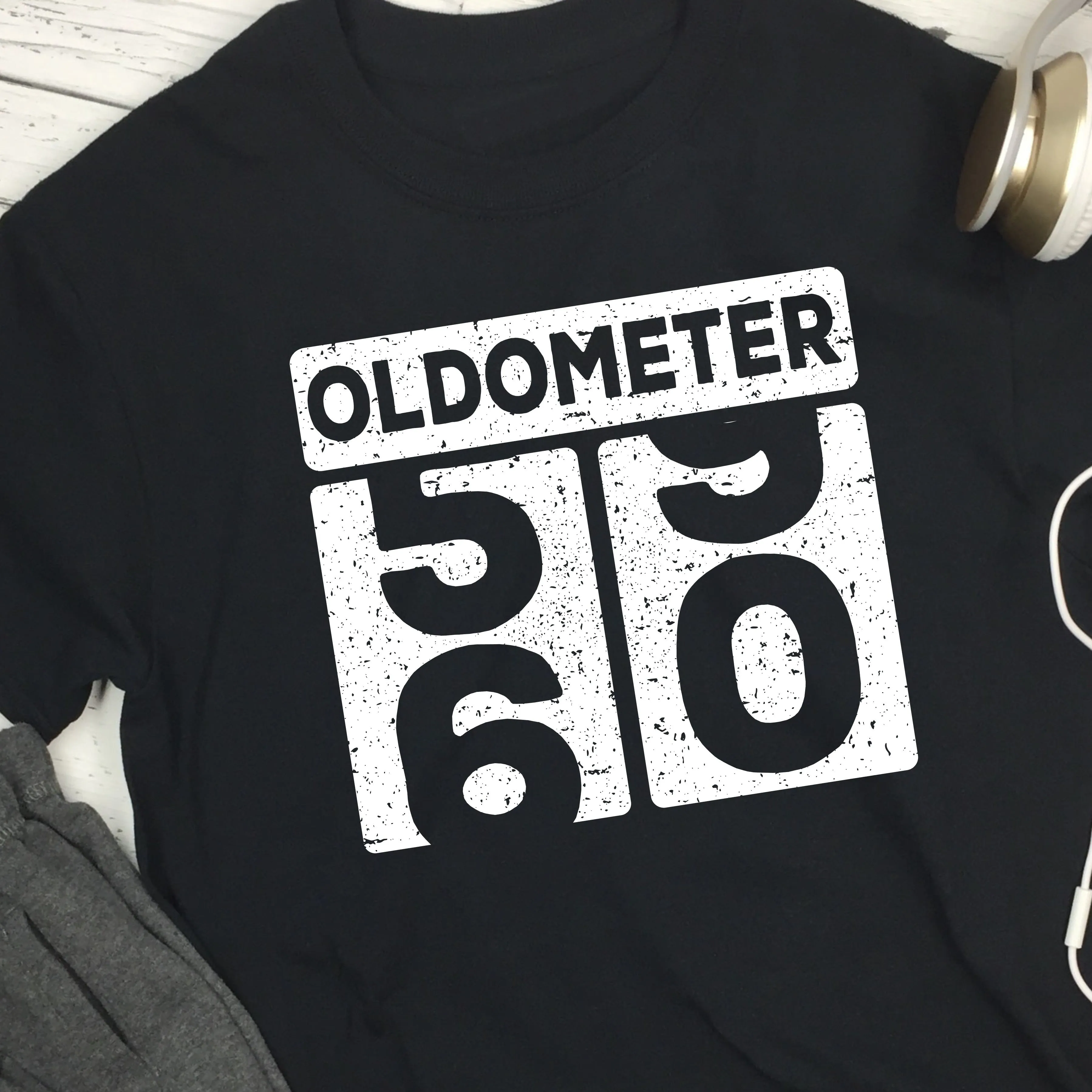 Oldometer (ANY AGE) Birthday Shirt | Men's Funny Birthday Tee