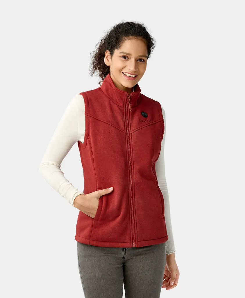 Open-Box Womens Battery-Free Heated Fleece Vest