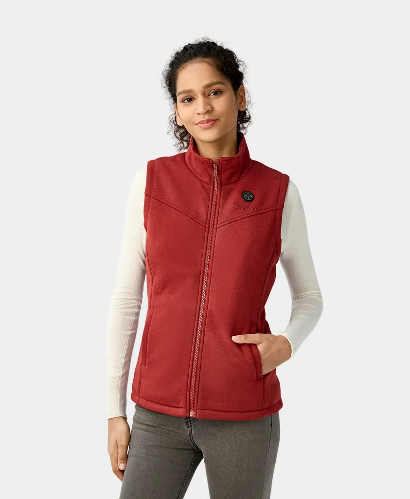 Open-Box Womens Battery-Free Heated Fleece Vest