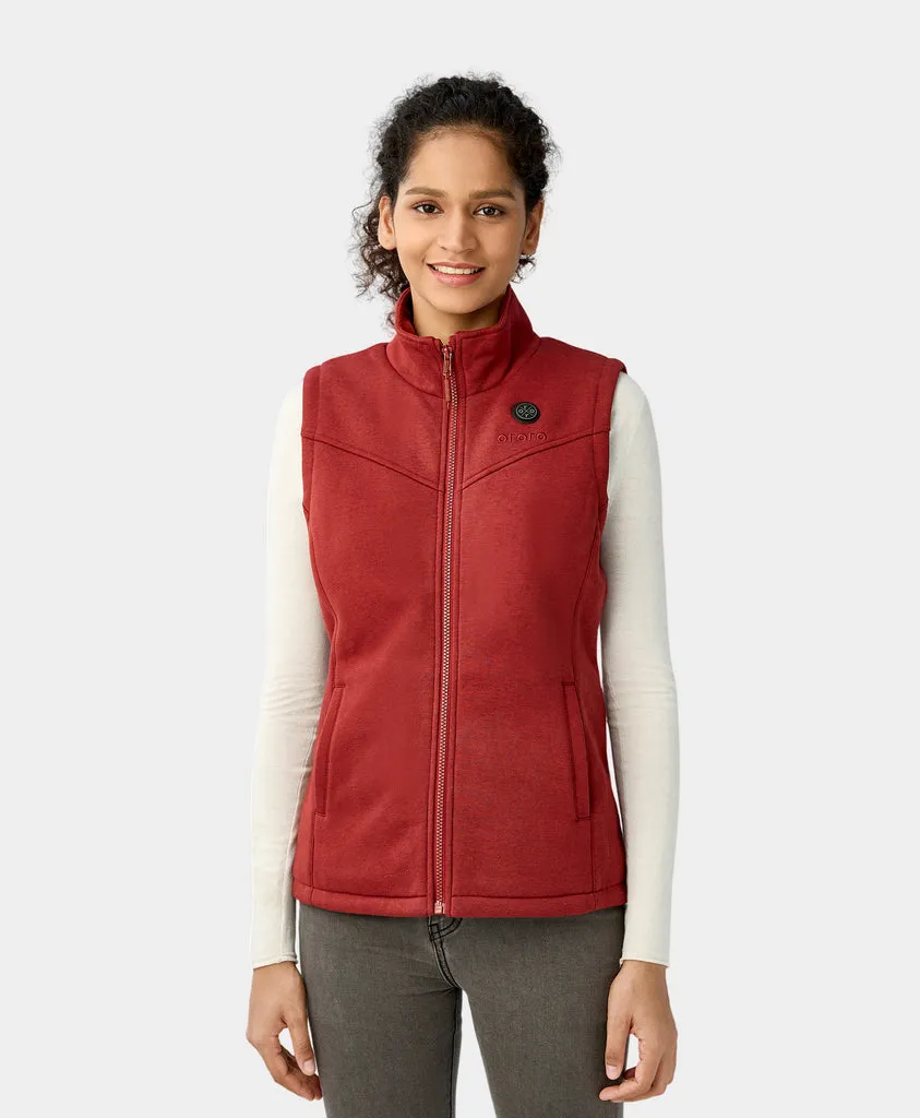 Open-Box Womens Battery-Free Heated Fleece Vest