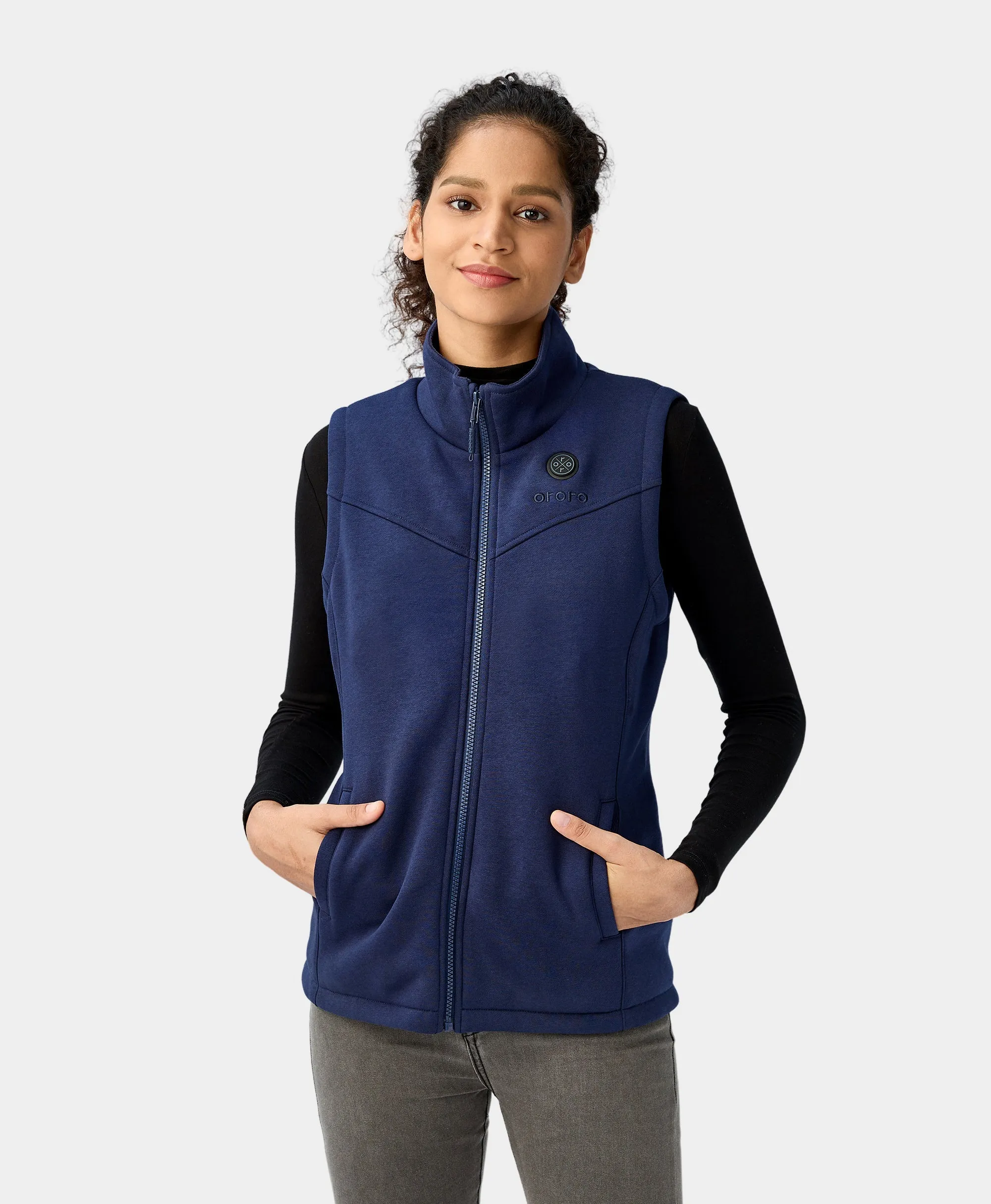 Open-Box Womens Battery-Free Heated Fleece Vest