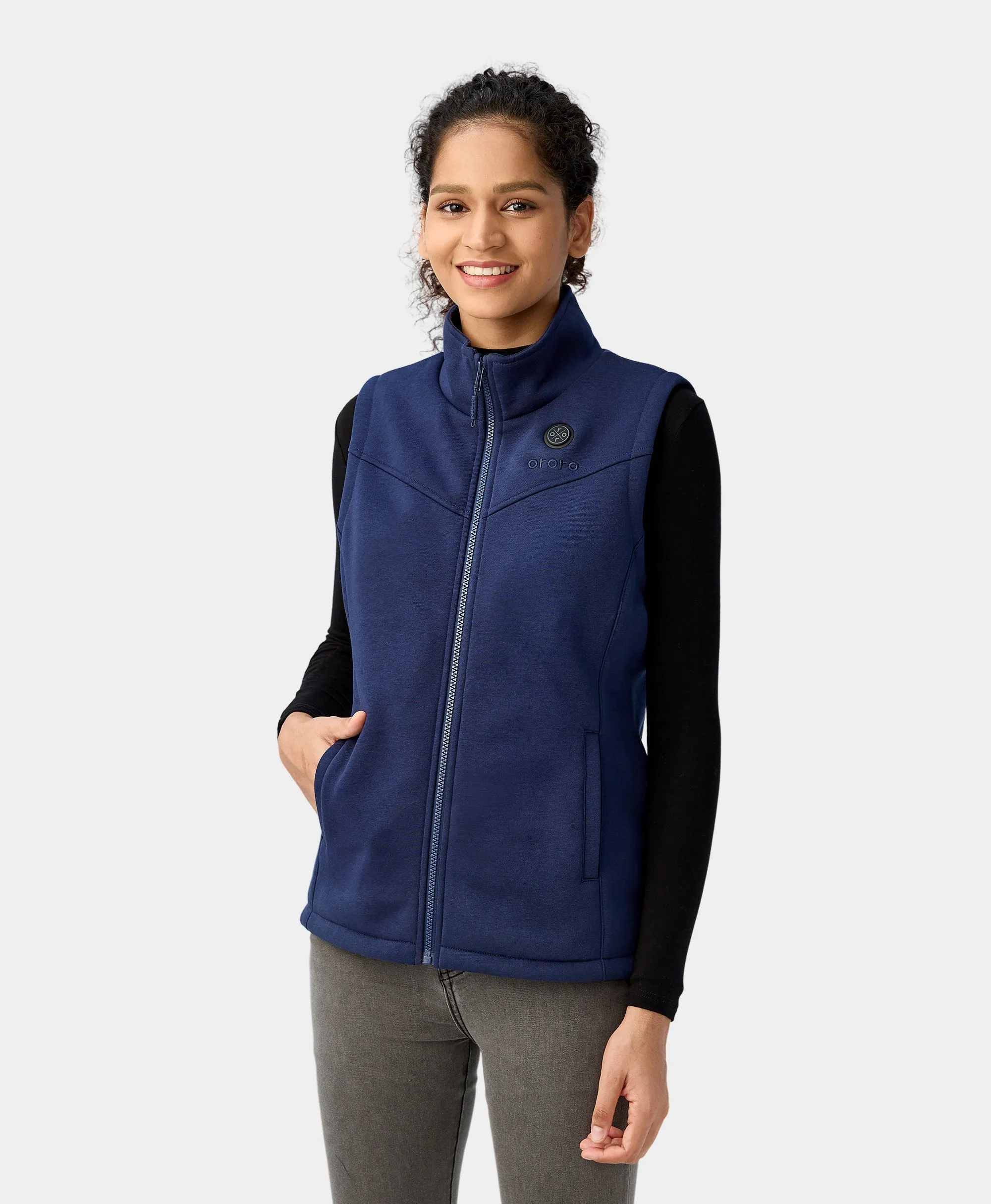 Open-Box Womens Battery-Free Heated Fleece Vest