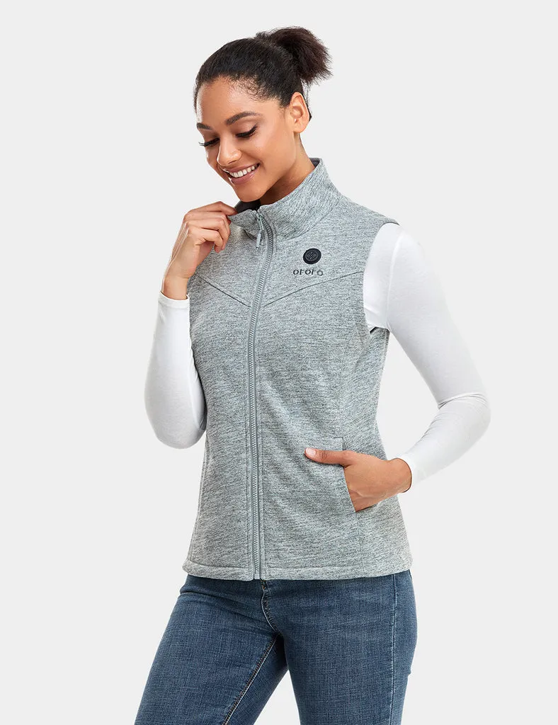 Open-Box Womens Battery-Free Heated Fleece Vest