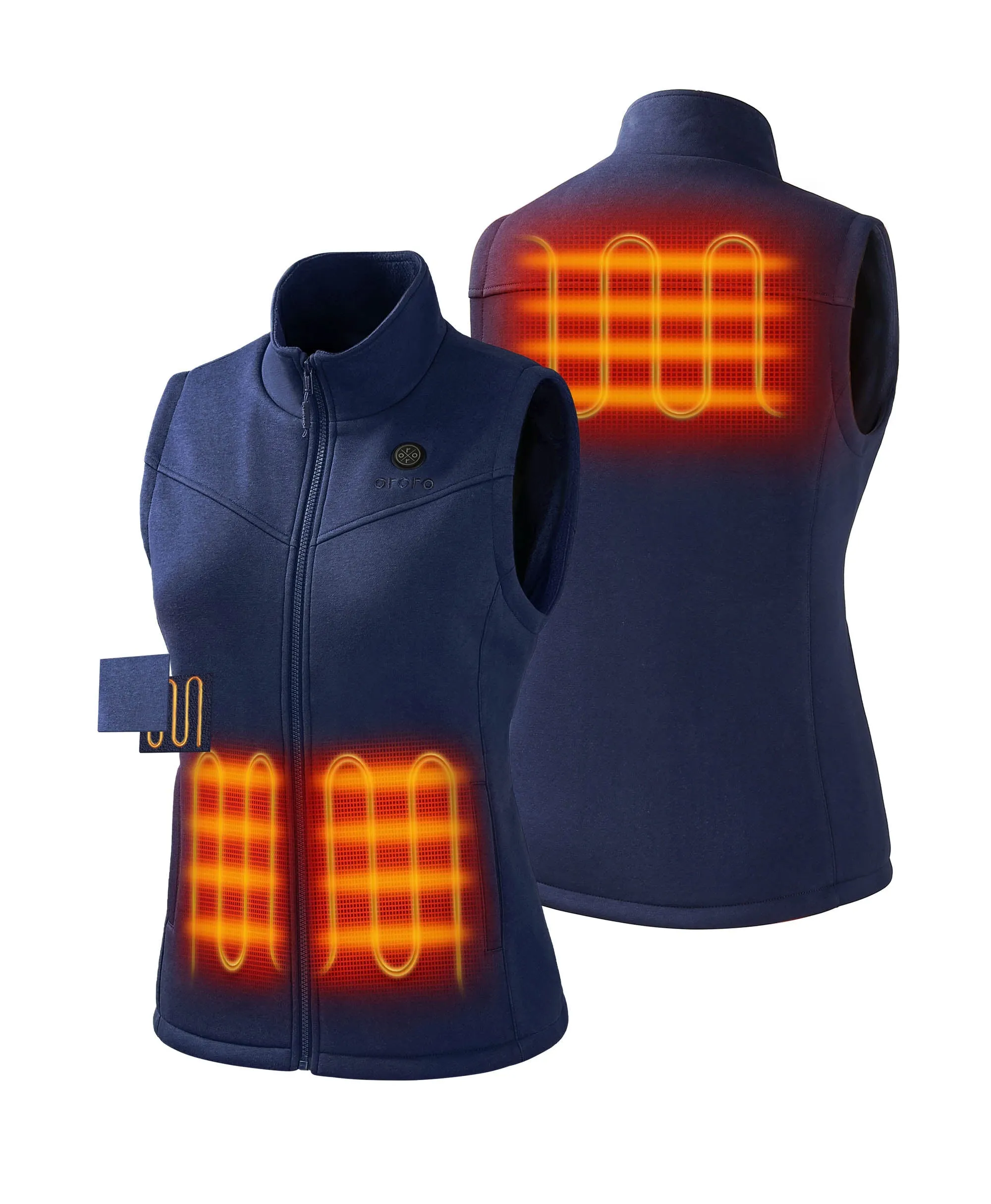 Open-Box Womens Battery-Free Heated Fleece Vest