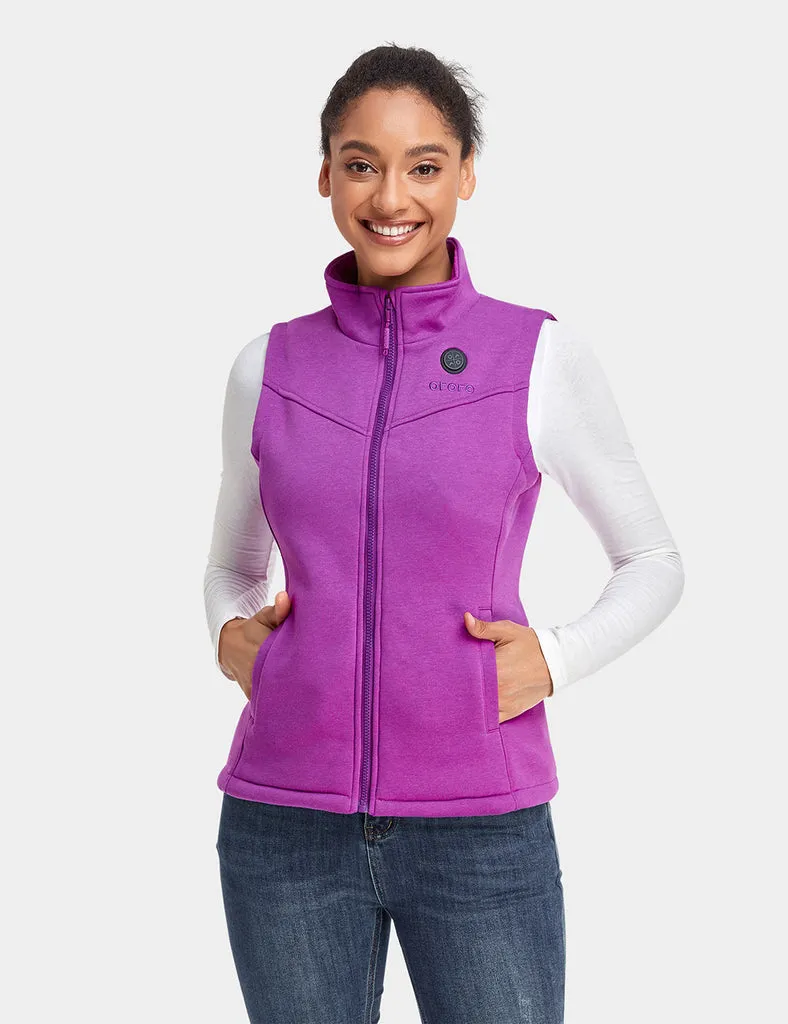 Open-Box Womens Battery-Free Heated Fleece Vest