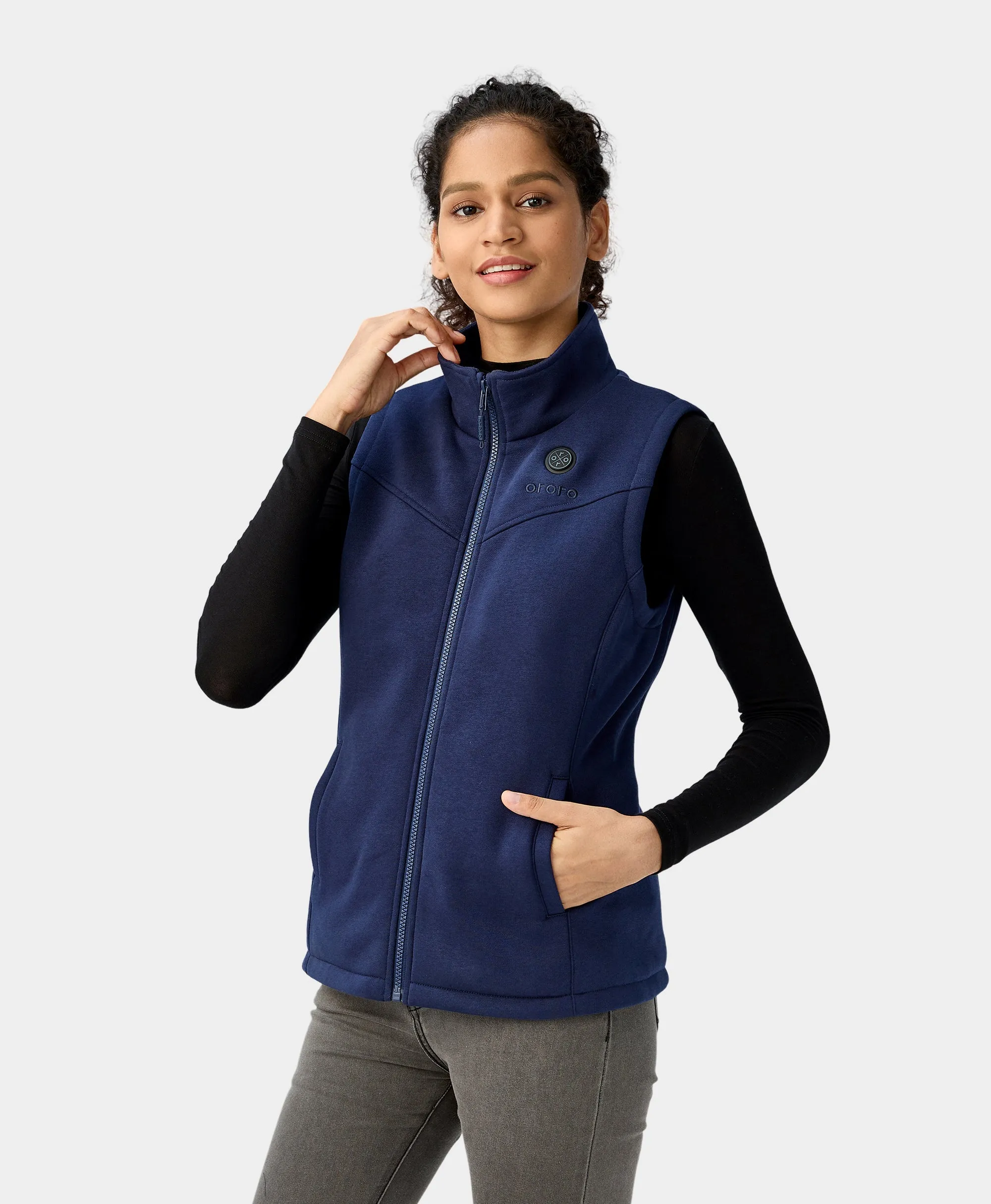 Open-Box Womens Battery-Free Heated Fleece Vest