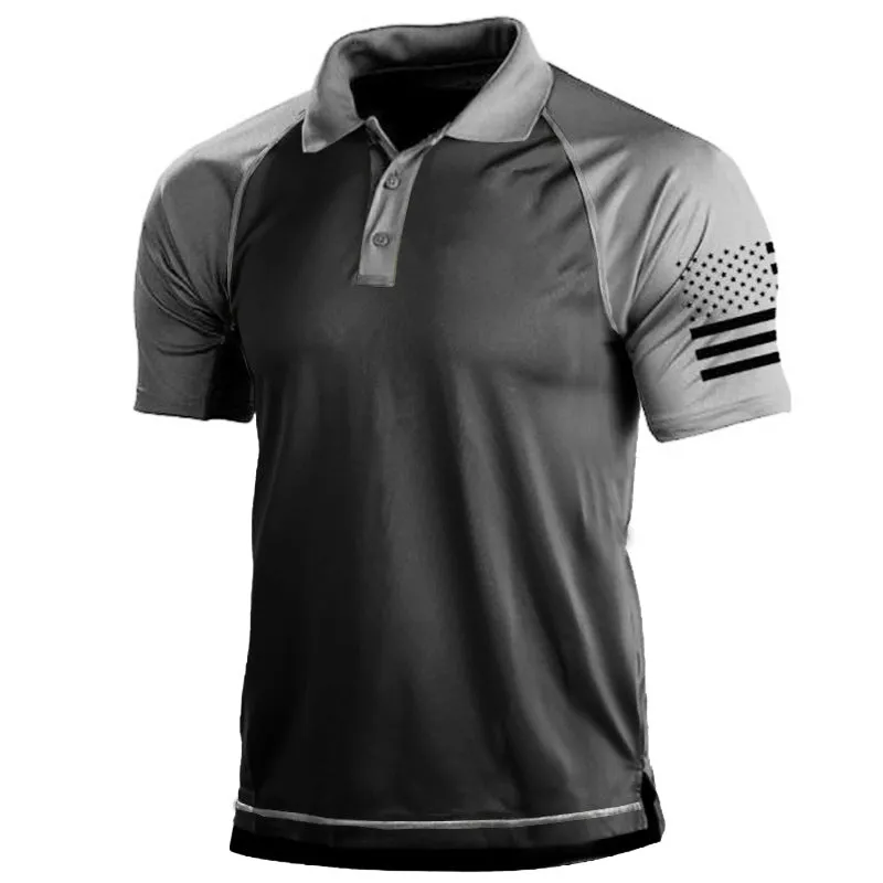 Outdoor Sport Polo Neck Men's T-Shirt