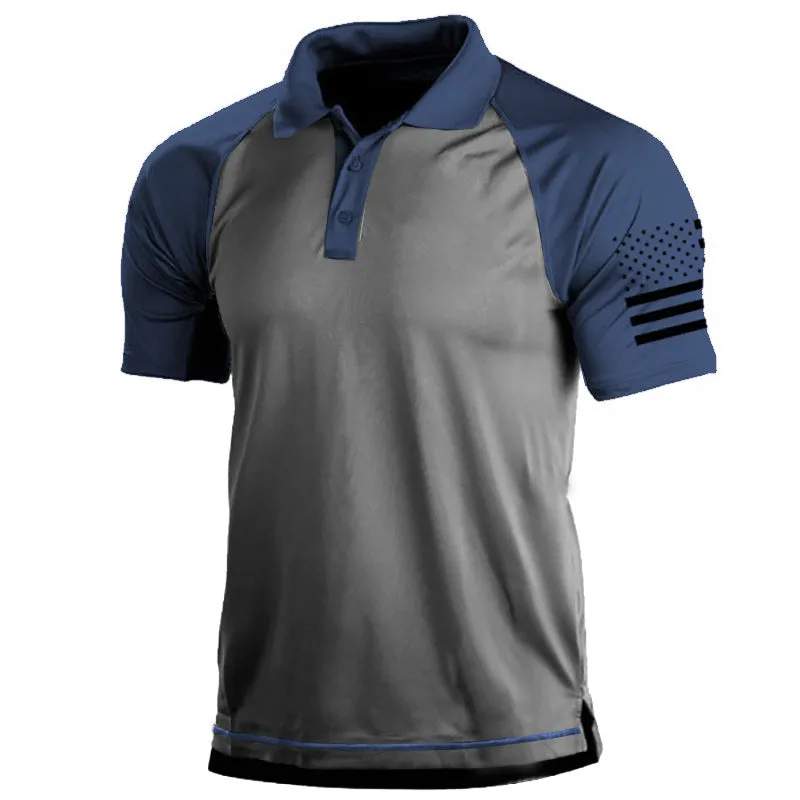 Outdoor Sport Polo Neck Men's T-Shirt