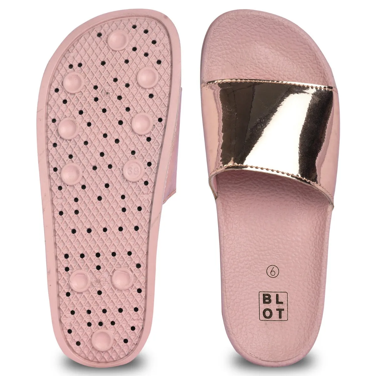 Paragon  K10907L Women Casual Slides | Stylish Sliders for Everyday Use for Ladies | Trendy & Comfortable Slippers with Cushioned Soles