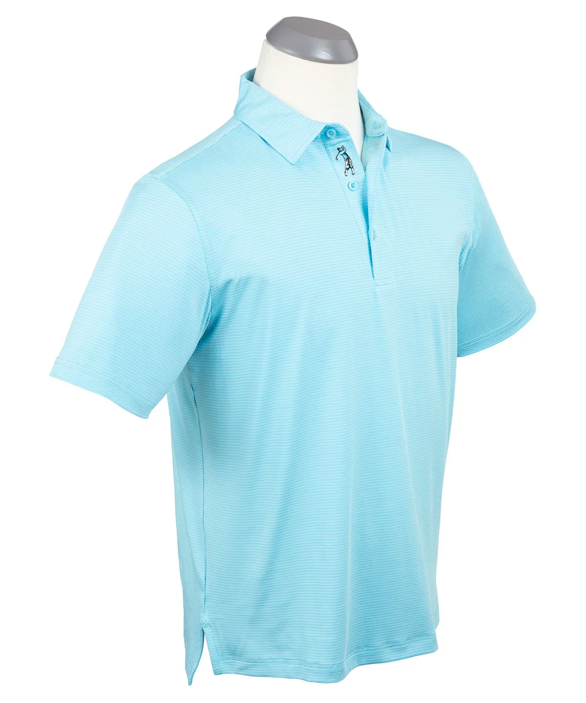 Performance Jersey Mini Tonal Feed Stripe Polo