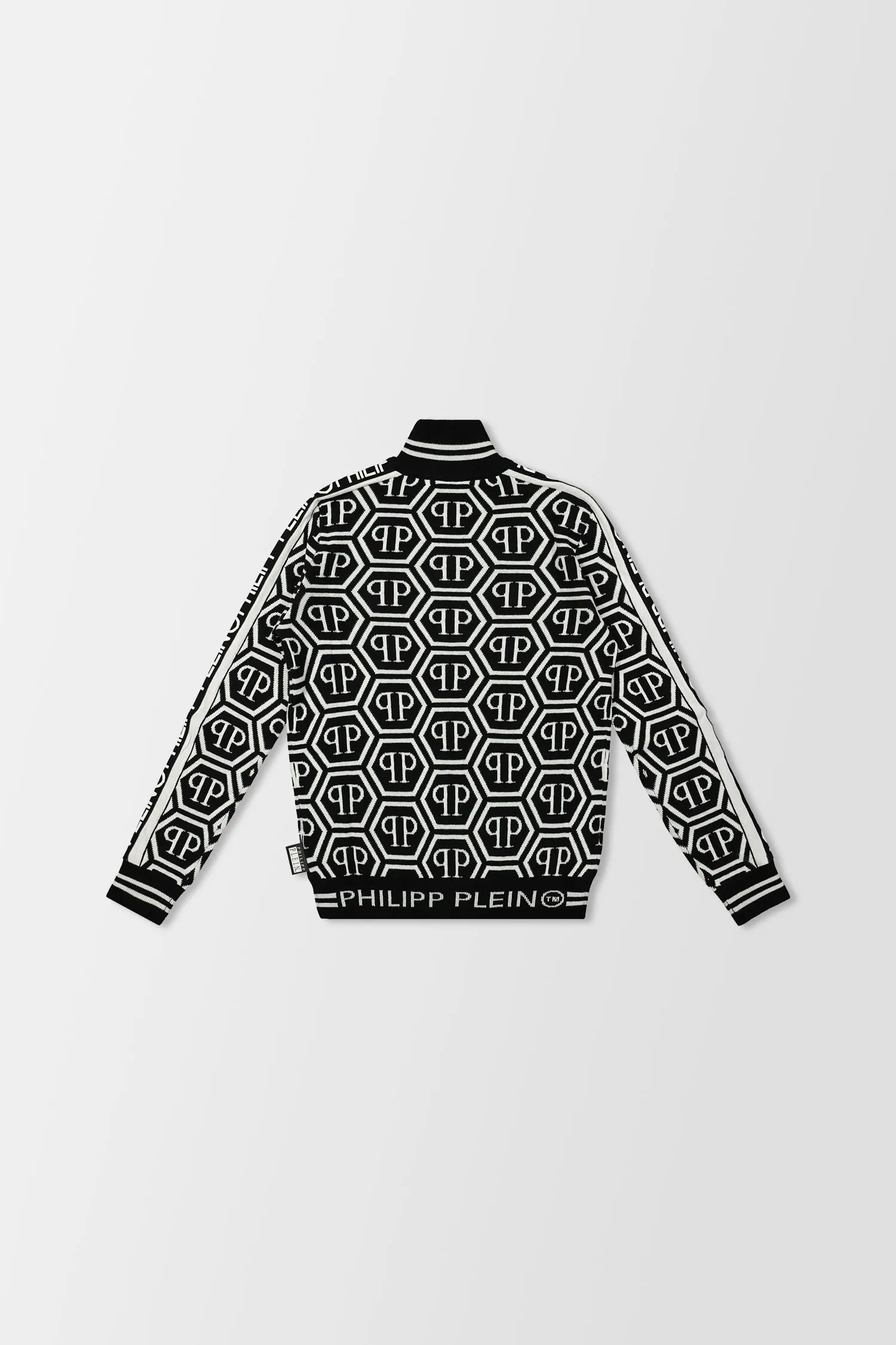 Philipp Plein All Over PP Print Knit Sweater