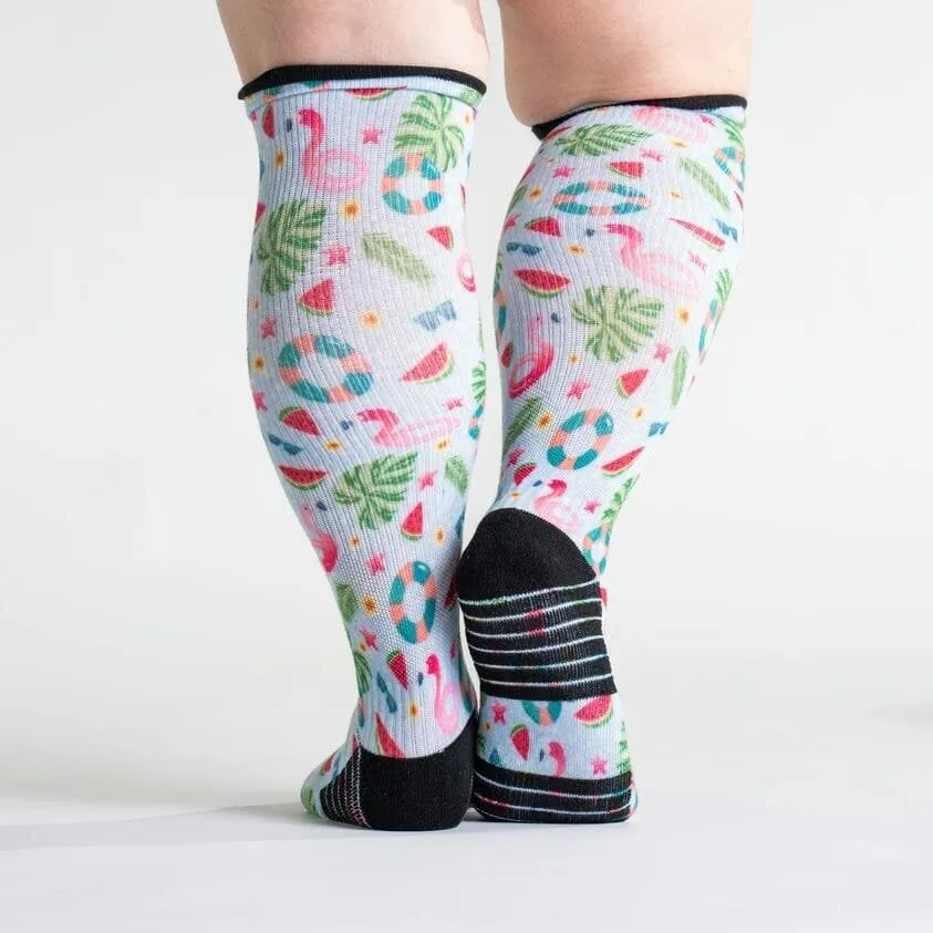 Pool Party Diabetic Compression Socks