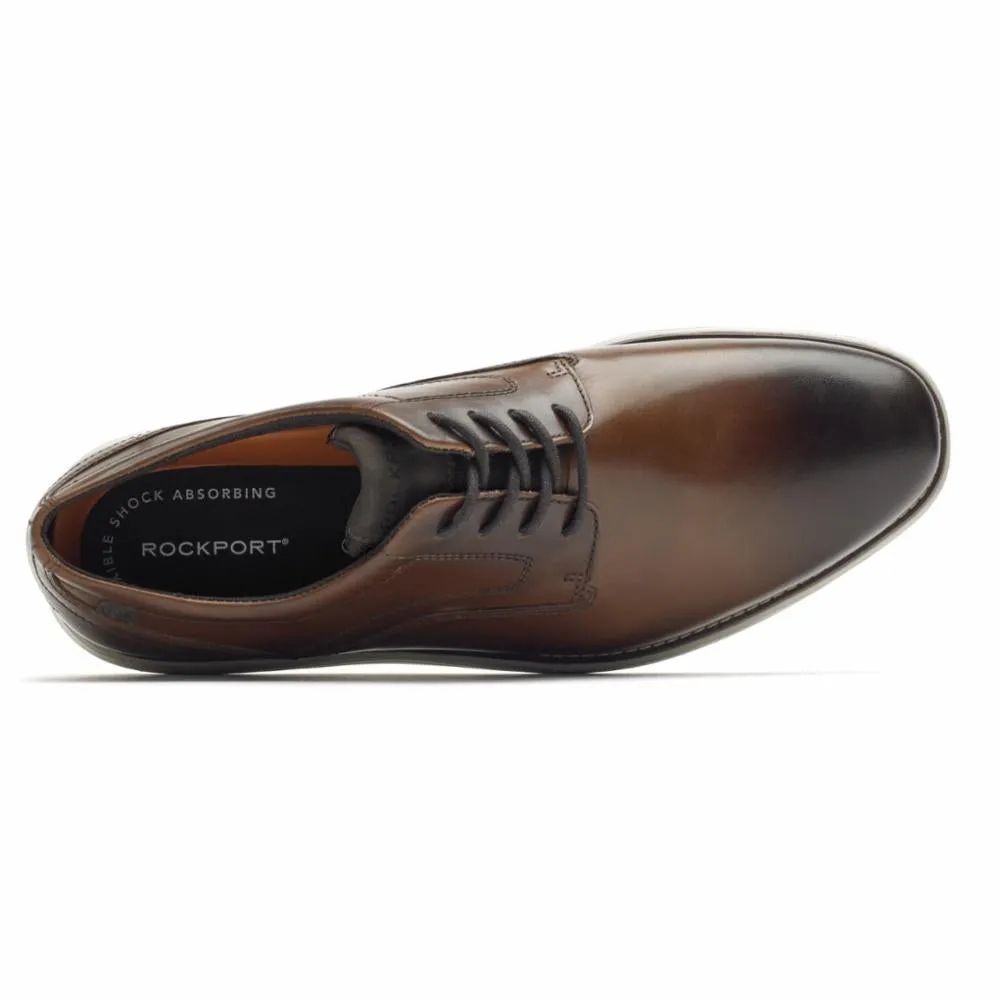 Rockport Men GARETT PLAIN TOE COGNAC