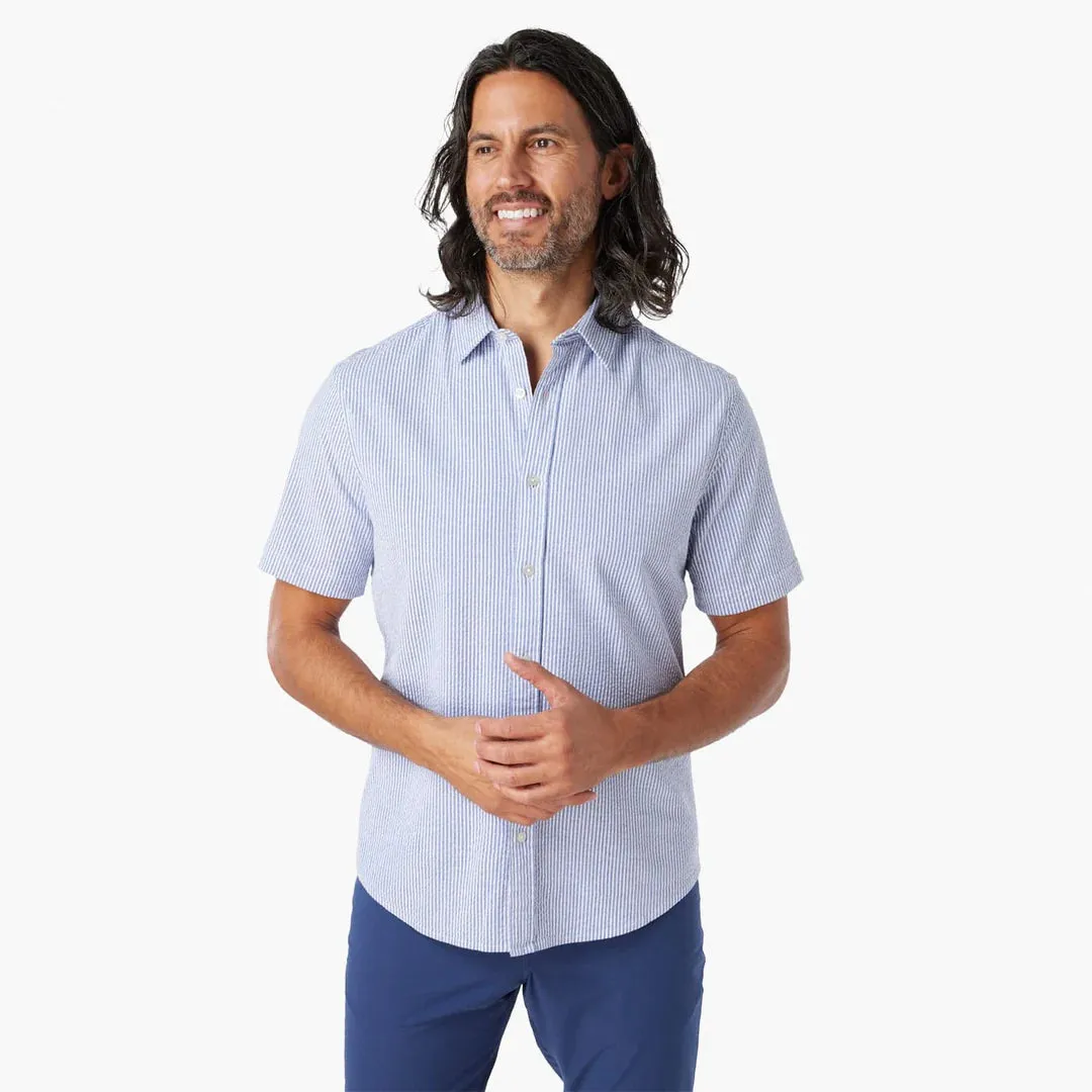 Seersucker Shirt - Light Blue