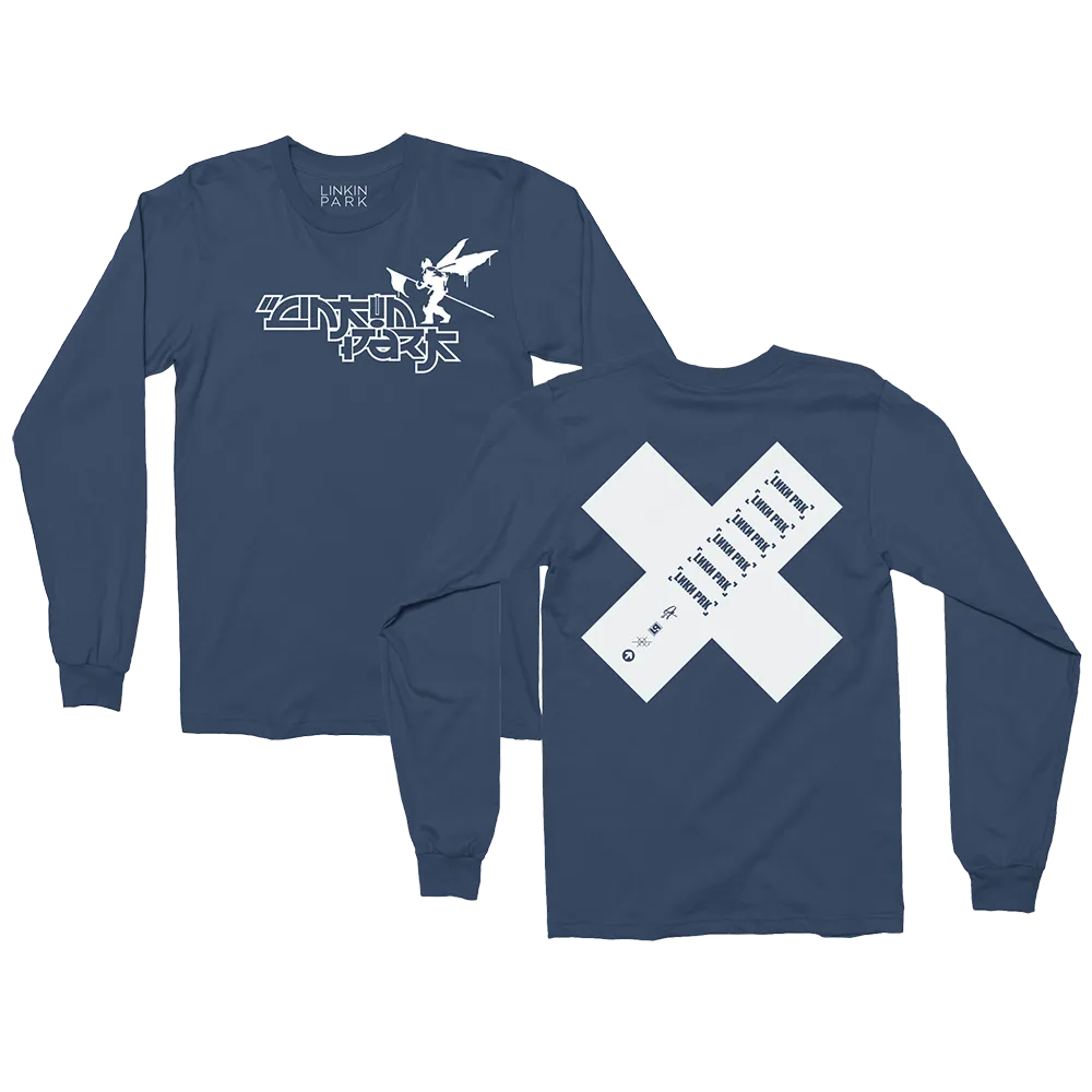 Side Street Soldier Logo X Navy Long Sleeve