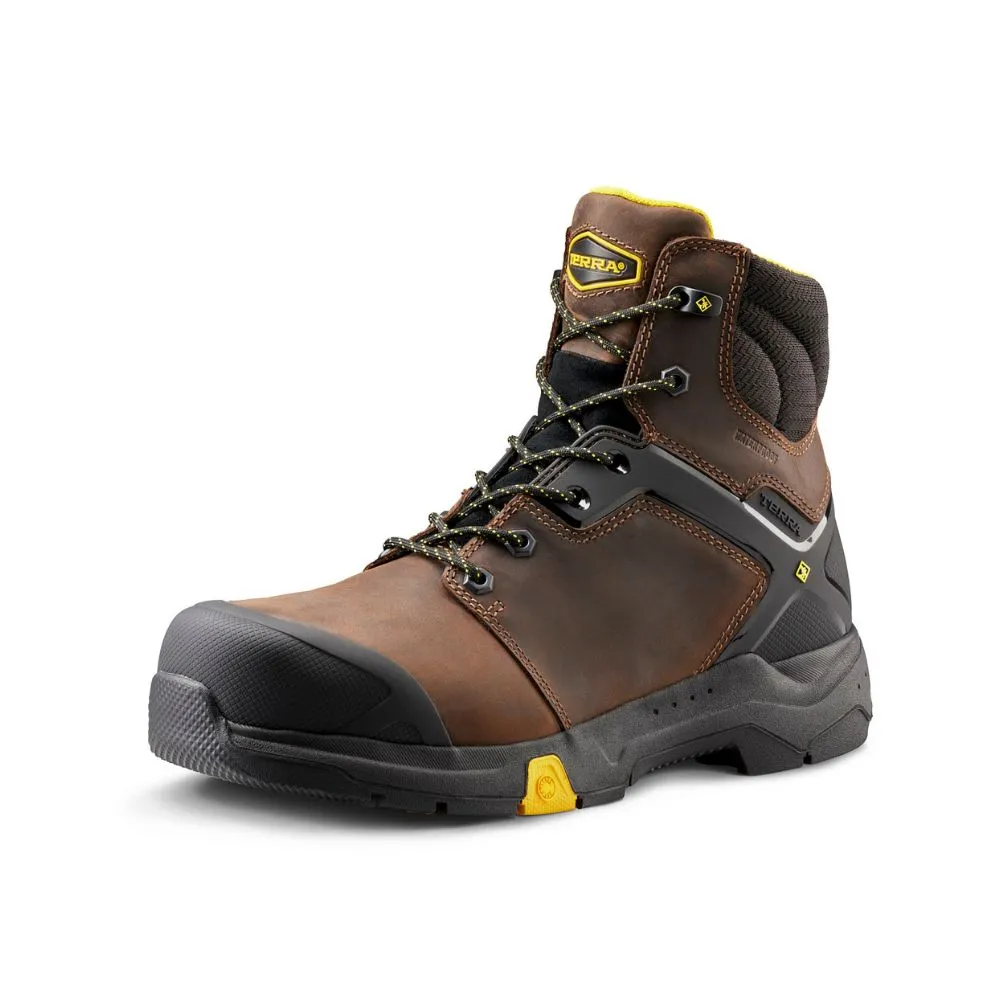 Terra Carbine Men's 6" Composite Toe Waterproof Work Boot TR0A8395BRN - Brown