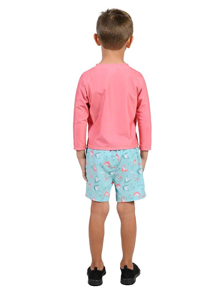 Toddler boys rash guard set