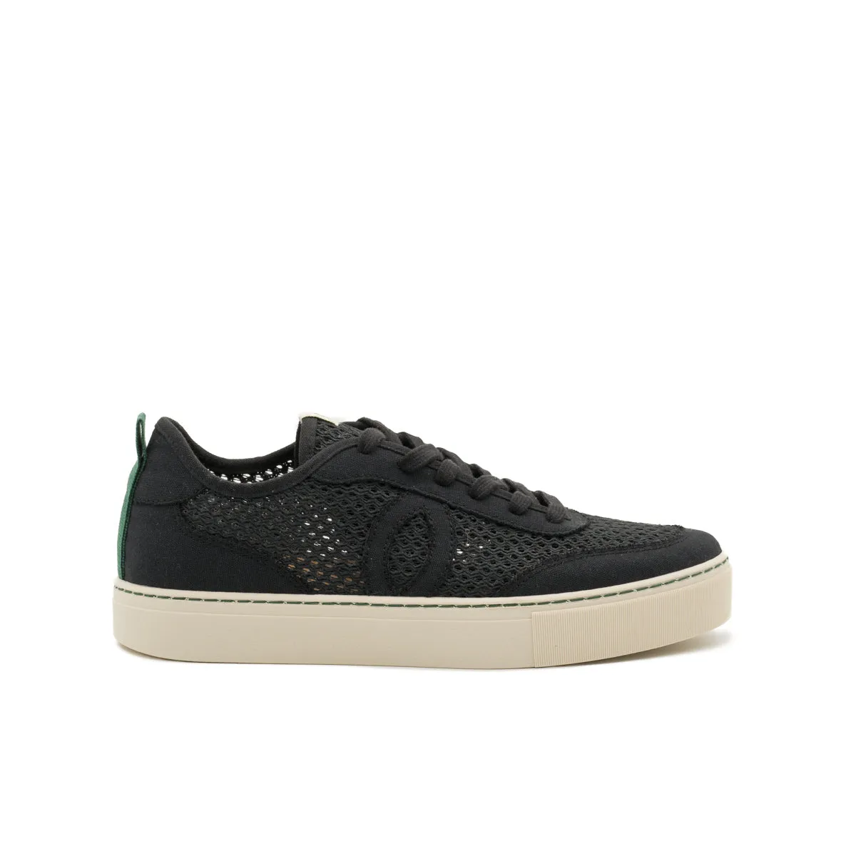 Vegan sneaker mesh black BRI006