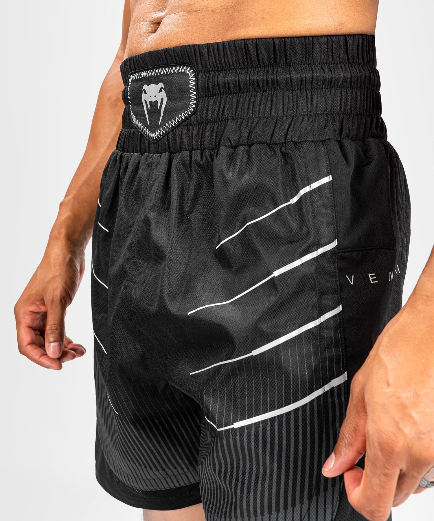 Venum Biomecha Boxing Shorts - Black/Grey