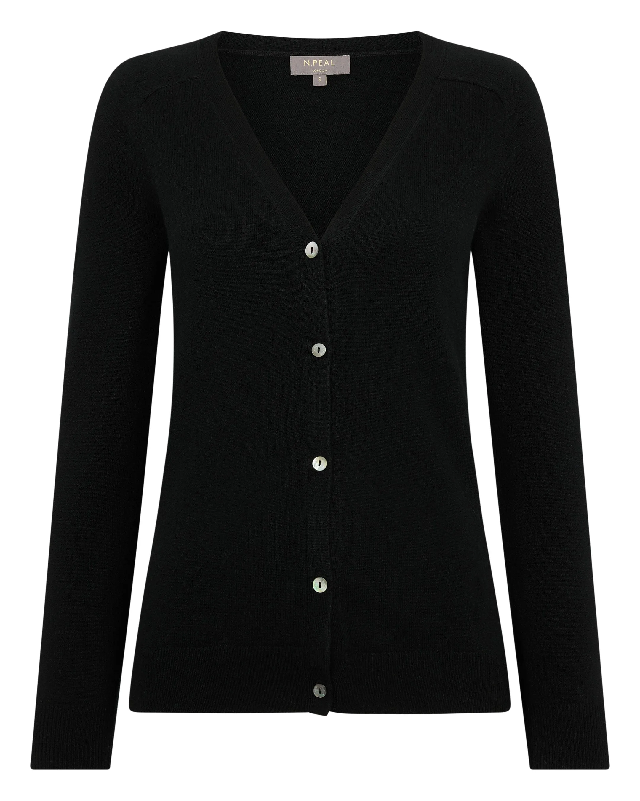 Women's Lara V Neck Cashmere Cardigan Black