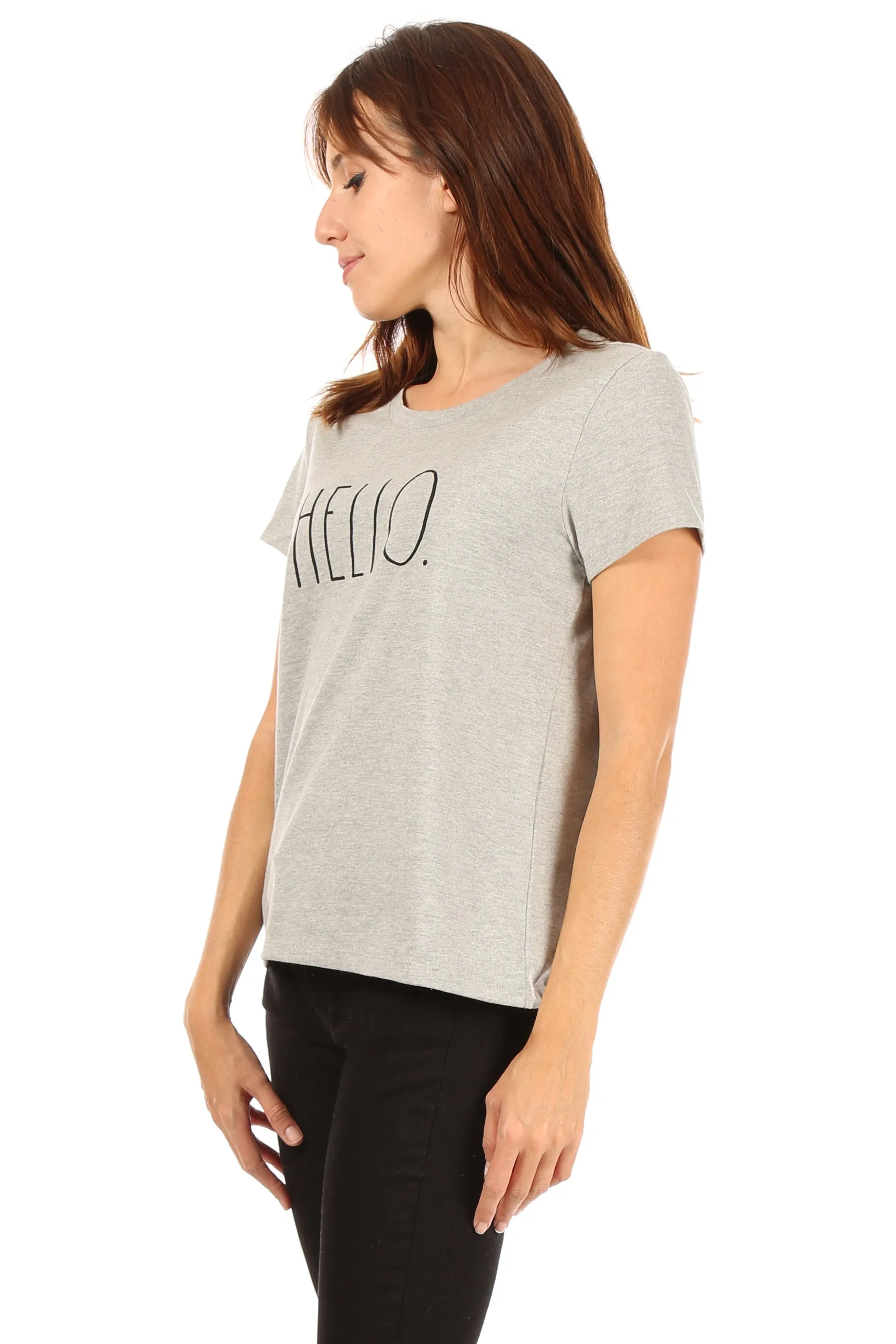 Women's "HELLO" Short Sleeve Icon T-Shirt